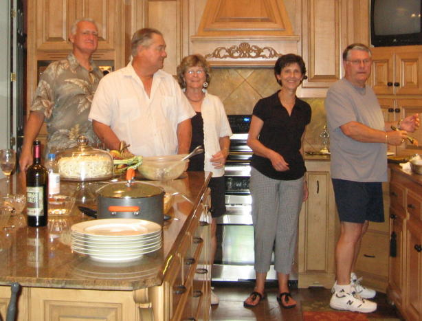 Jim, George, Barbara, Rexine, Dudley