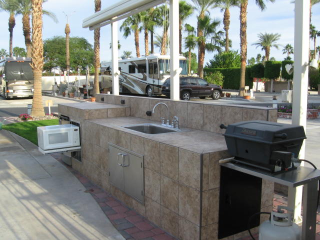 Outdoor Kitchen Finished Microwave