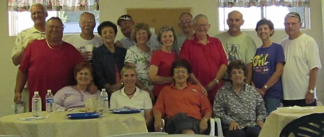 Jim, Andrew, George, Pete, Don Rexine, Dudley, Gary, Elsie, Barbara, Verna, George, Nancy, Gayle, C, May