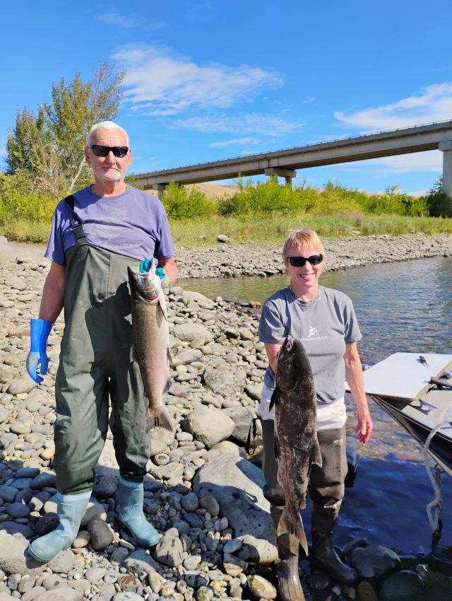 Jim and Gayle and Fish